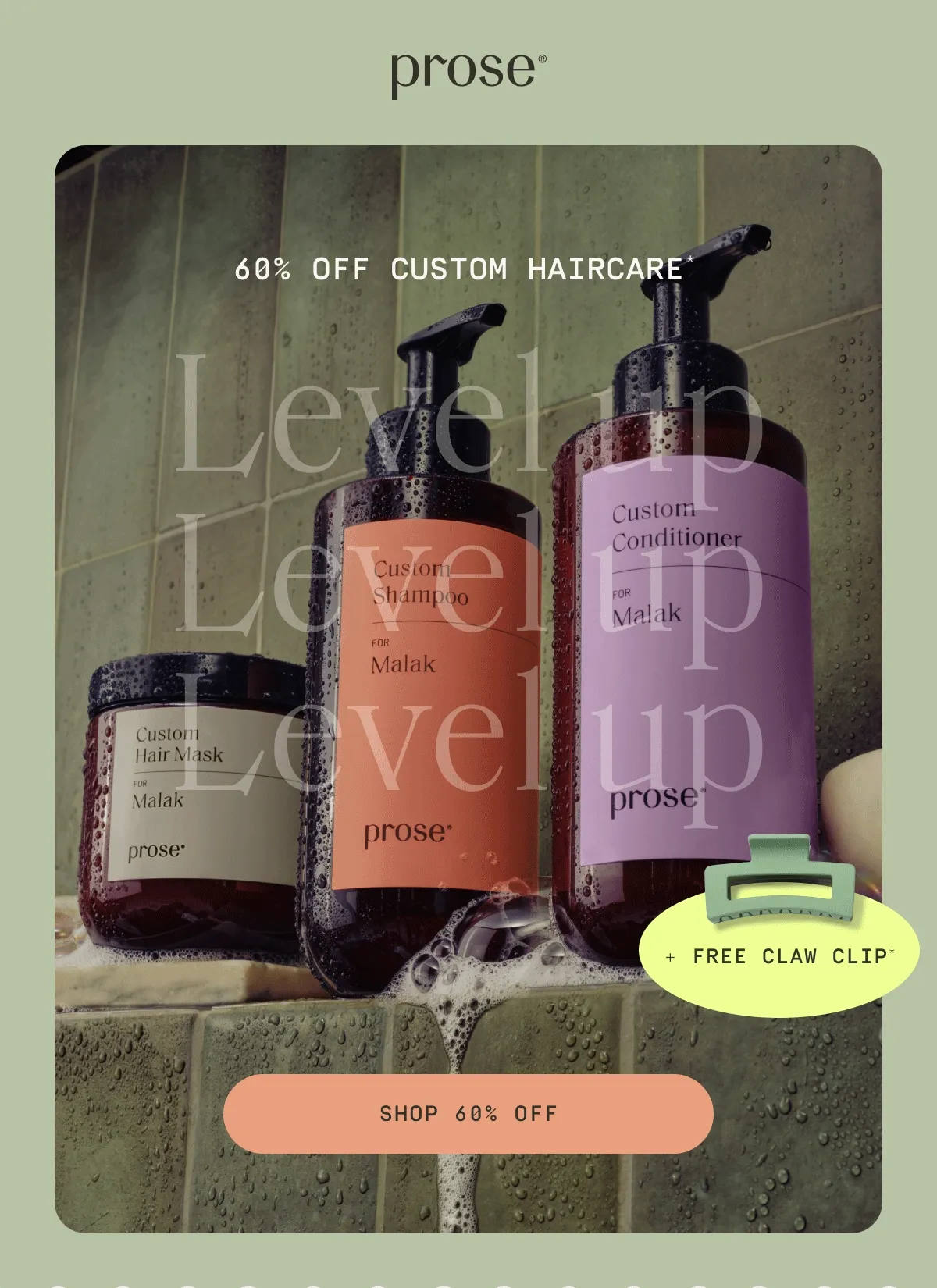 Prose | 60% off custom haircare