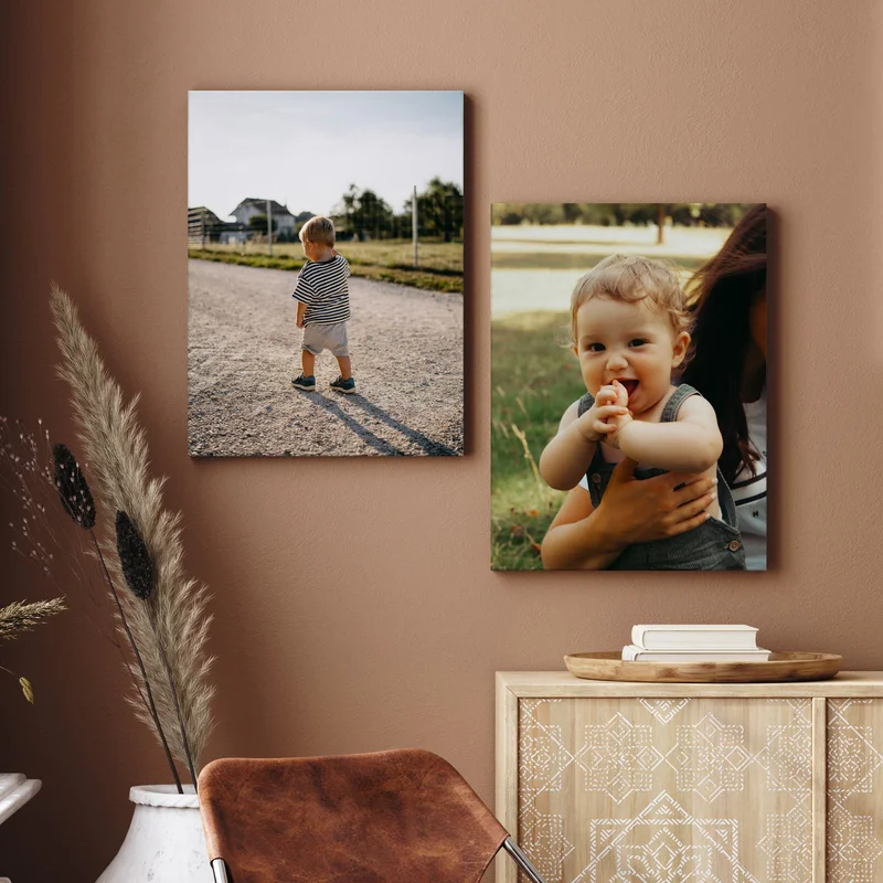Canvas prints of baby.