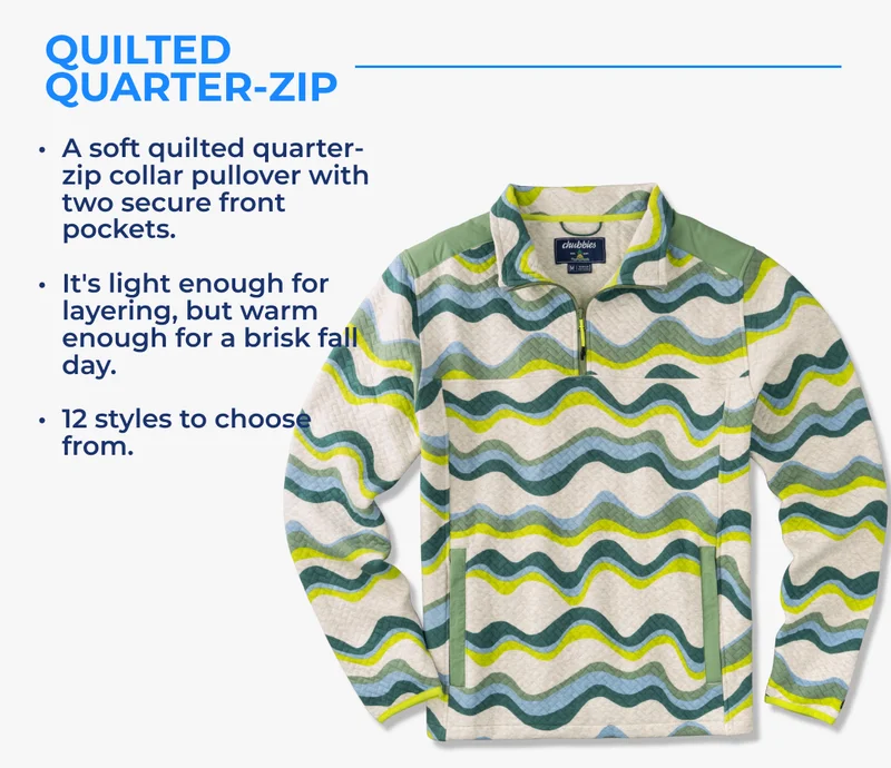 SHOP QUILTED QUARTER-ZIPS