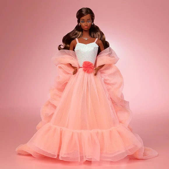 Peaches ‘n Cream Barbie Doll, Brown Hair