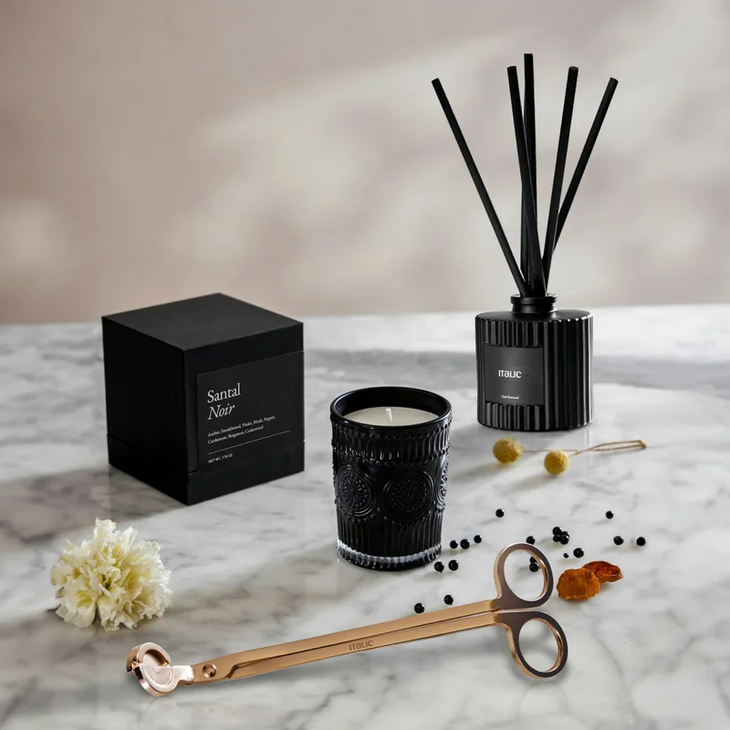 Noir Swiss Scented Glass Candle