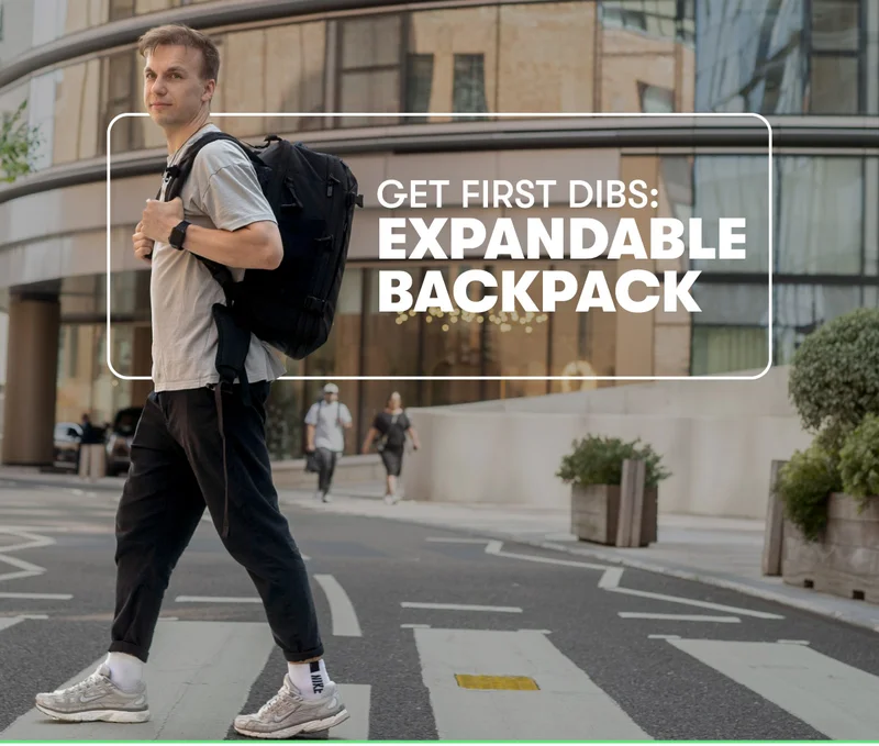 Get First Dibs on New Gear | Expandable Backpacks are coming soon!