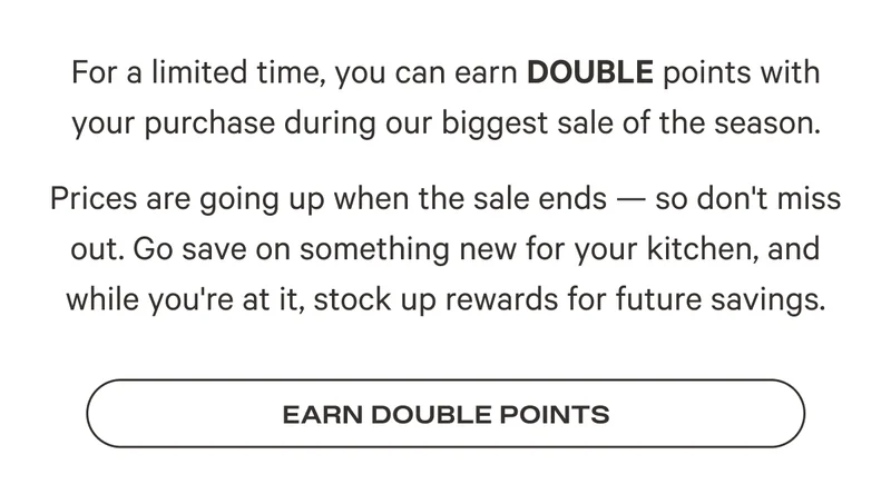 Earn Double Points