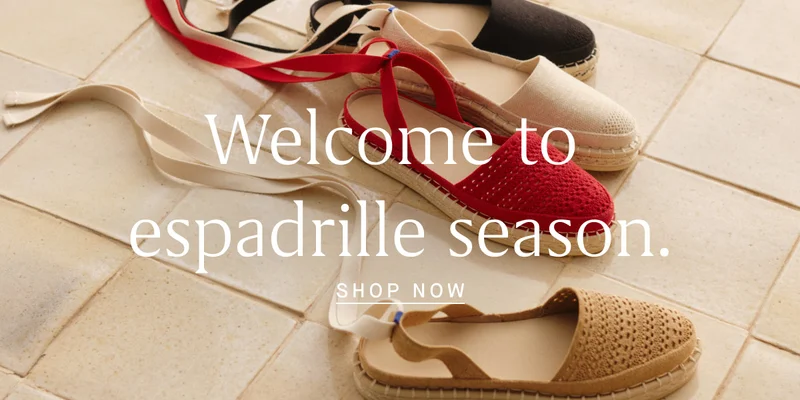 Welcome to espadrille season. SHOP NOW