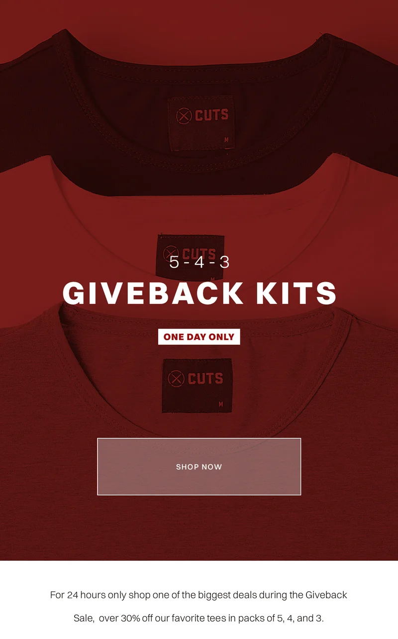 One Day Only Give Back Sale Kits