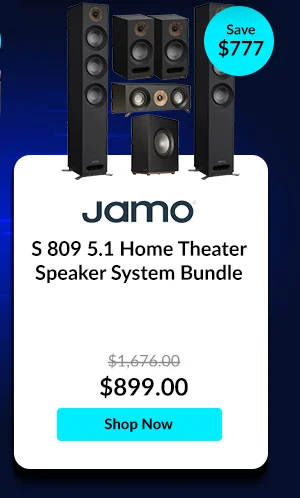 Jamo S 809 5.1 Home Theater Speaker System Bundle