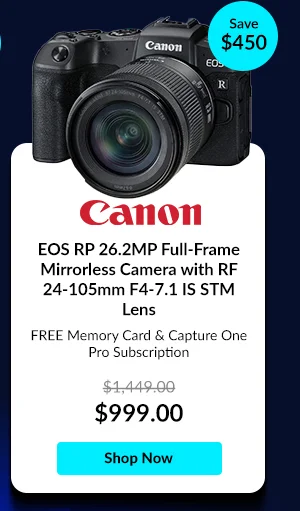 Canon EOS RP 26.2MP Mirrorless Camera w/ RF 24-105mm F4-7.1 IS STM Lens