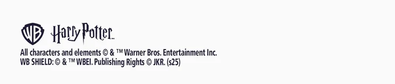 Warner Brothers copyright text with a Warner Brothers logo and Harry Potter logo together at the top.