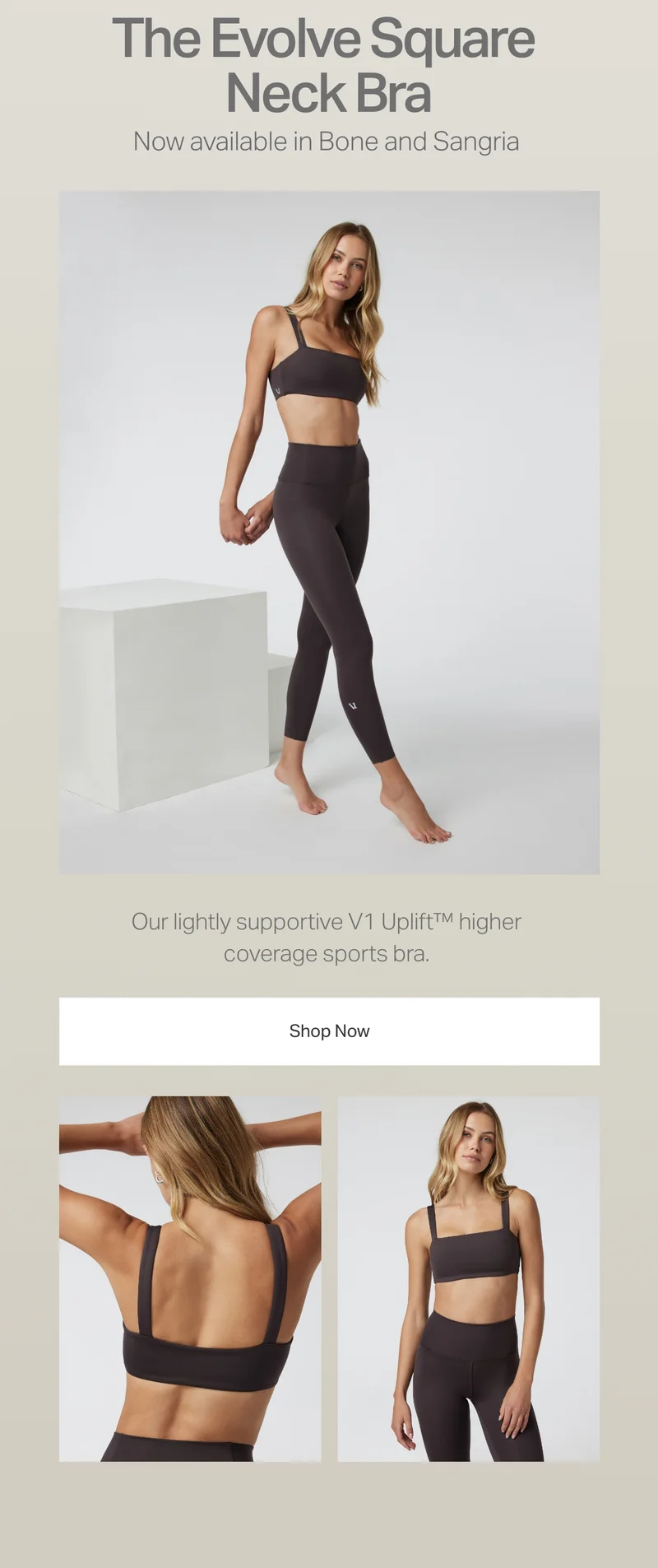 The Evolve Square Neck Bra