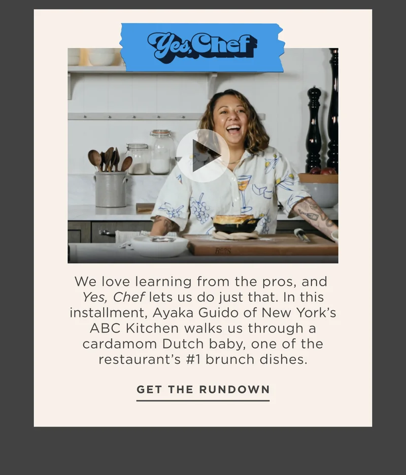 YES, CHEF YES, CHEF