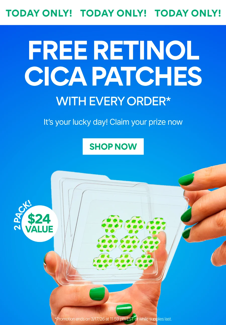 FREE RETINOL CICA PATCHES WITH EVERY ORDER
