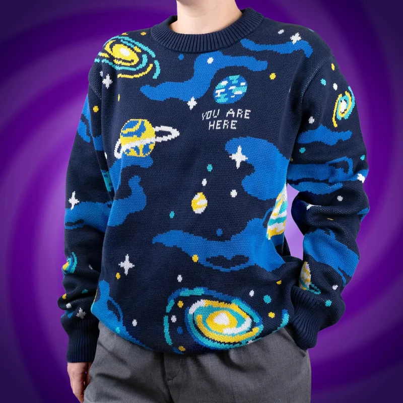 Universe Knit Sweater Model