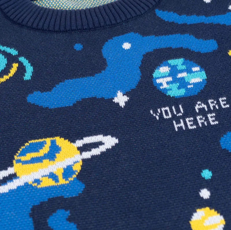 Universe Knit Sweater Close Up