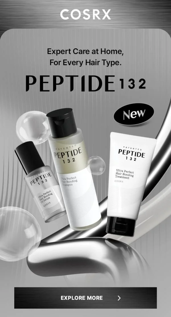 Meet the glow-up your hair’s been waiting for. PEPTIDE-132™ inside.