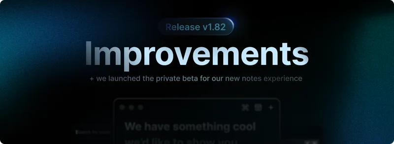 Bug Fixes and Improvements