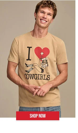 I Love Cowgirls Tee Shop Now