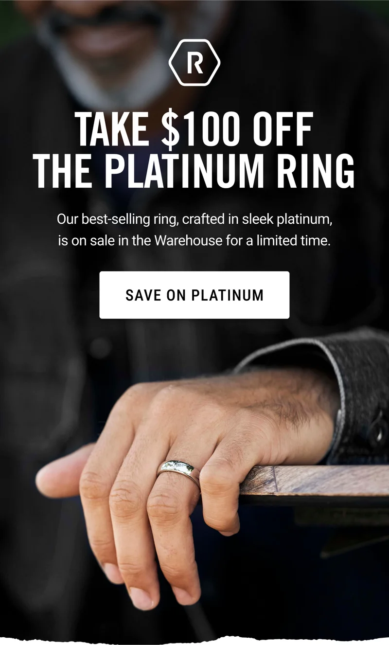 Take $100 OFF the Platinum Ring