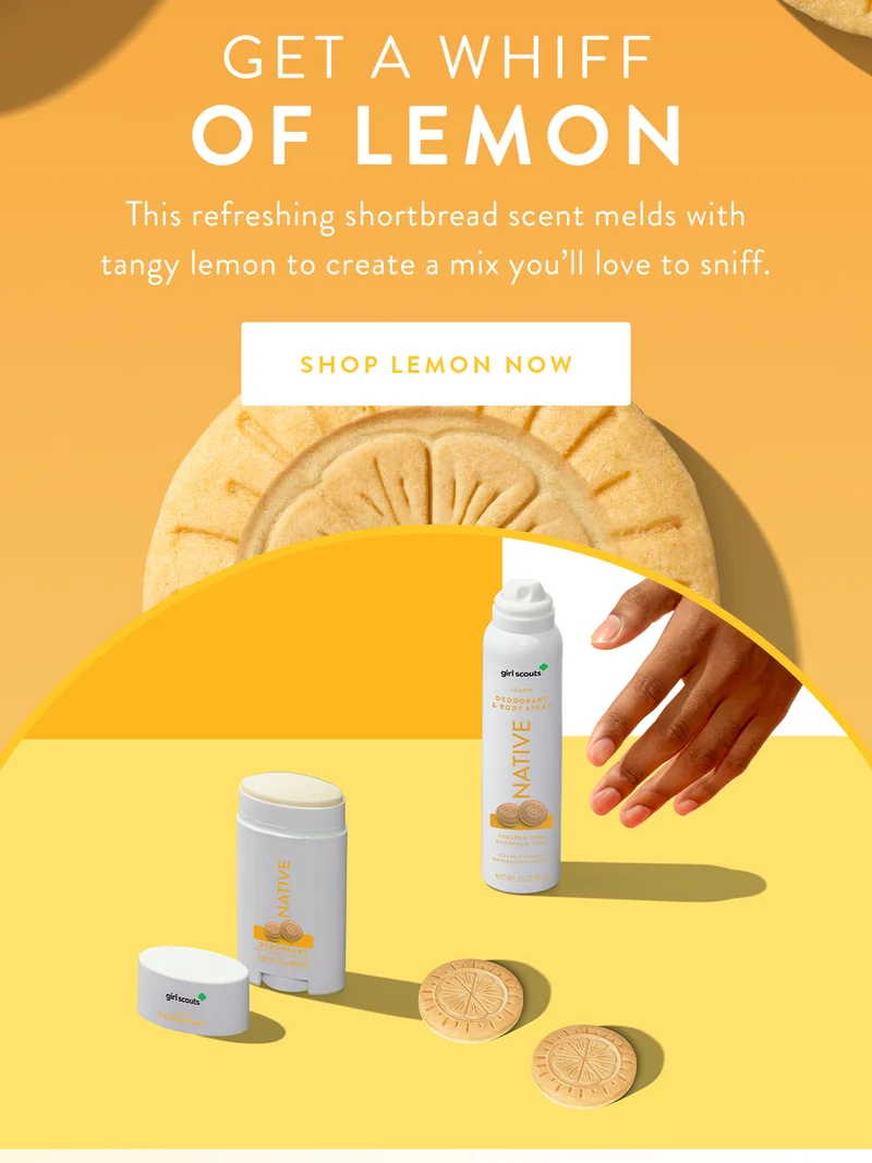 Get a Whiff of Lemon | This refreshing shortbread scent melds with tangy lemon to create a mix youâ??ll love to sniff. | SHOP LEMON NOW