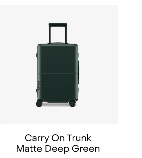 Carry On Trunk Matte Deep Green