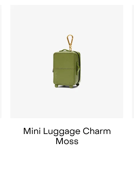 Mini Luggage Charm Moss
