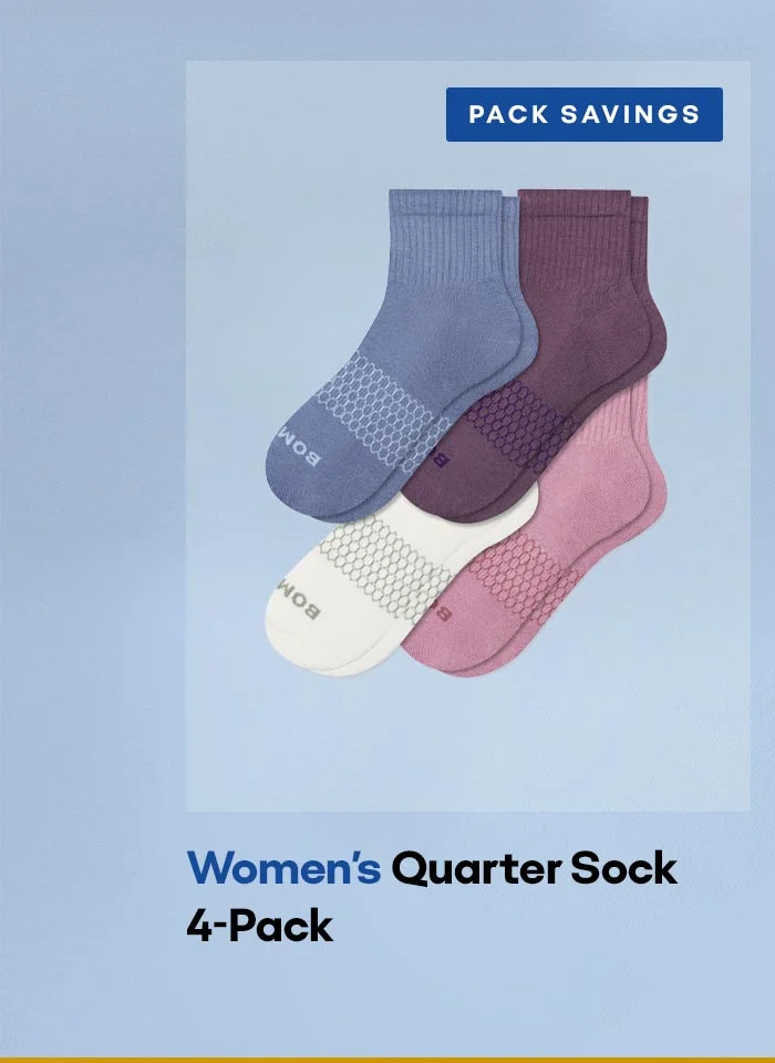 Women's Quarter Sock 4-Pack