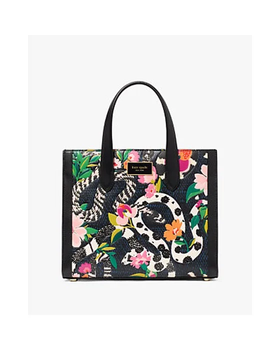 Manhattan Snake Print Small Tote