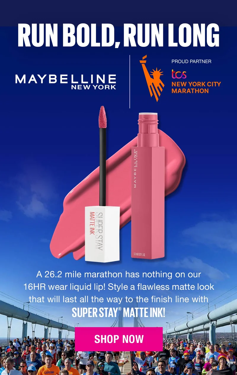 Run Bold, Run Long with Maybelline New York
