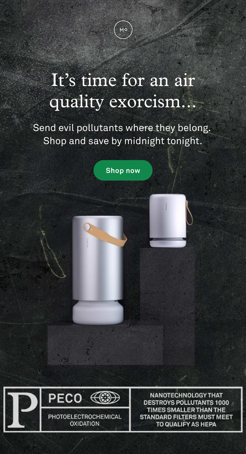 Don't let pollutants haunt your house. Shop now.