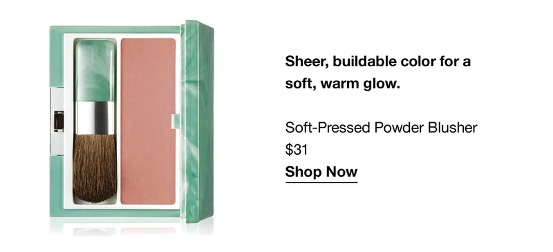 Sheer, buildable color for a soft, warm glow. | Soft-Pressed Powder Blusher $31 | Shop Now