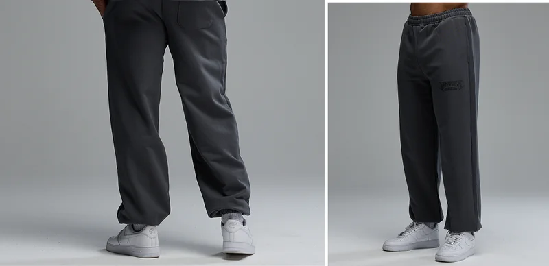 BODYBUILDING EMBLEM CHARCOAL OVERSIZED SWEATPANTS