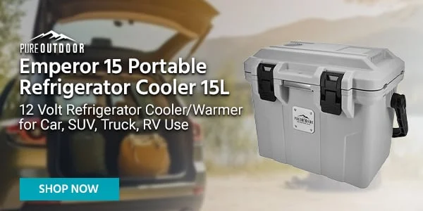 NEW Pure Outdoor (Logo) Emperor 15 Portable Refrigerator Cooler 15L 12 Volt Refrigerator Cooler/Warmer for Car | SUV, | Truck | RV Use Shop Now