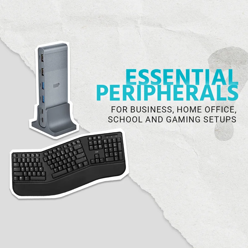 Essentials Peripherals: For Business, Home Office, School And Gaming Setups.