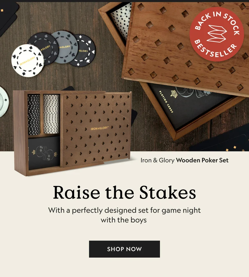 Wooden Poker Set