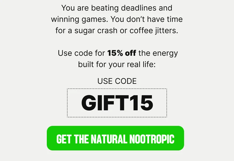 get THE NATURAL NOOTROPIC