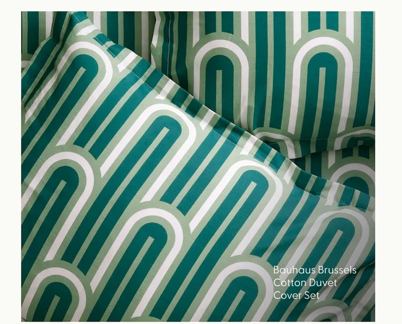 Bauhaus Brussels Brushed Cotton Duvet Cover Set