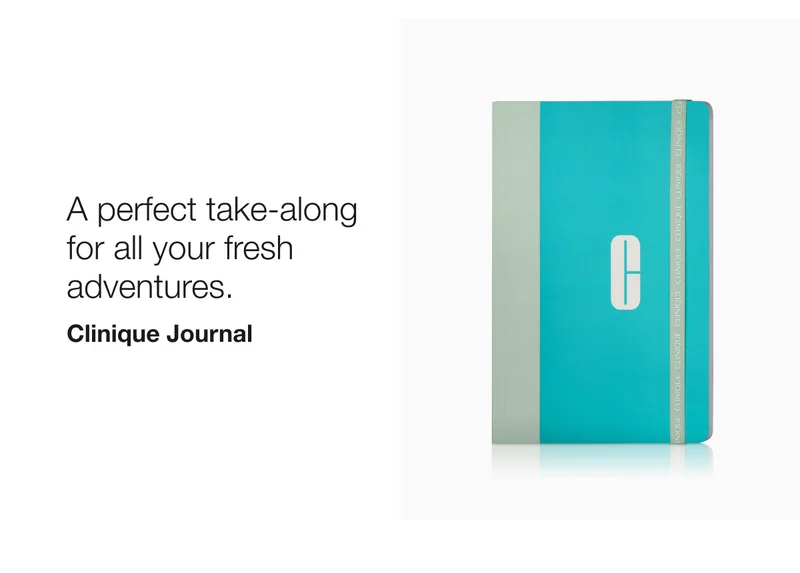 A perfect take-along for all your fresh adventures. Clinique Journal