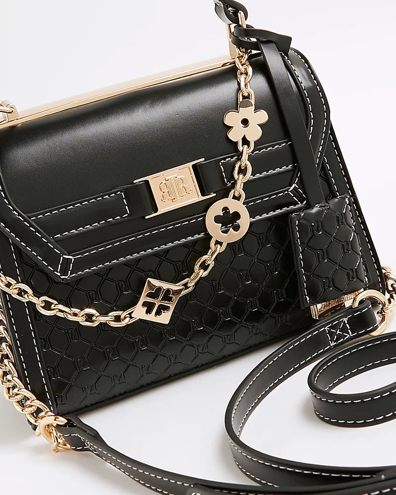 Black Mini Tote Cross Body Bag