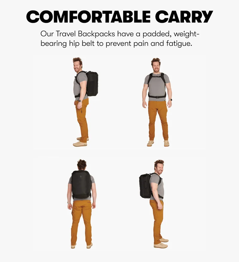 Tortuga Travel Backpacks are Comfortable to Carry