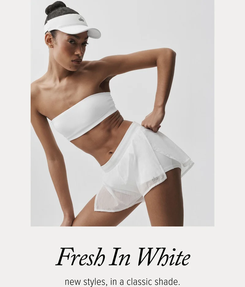 Fresh In White. new styles, in a classic shade.