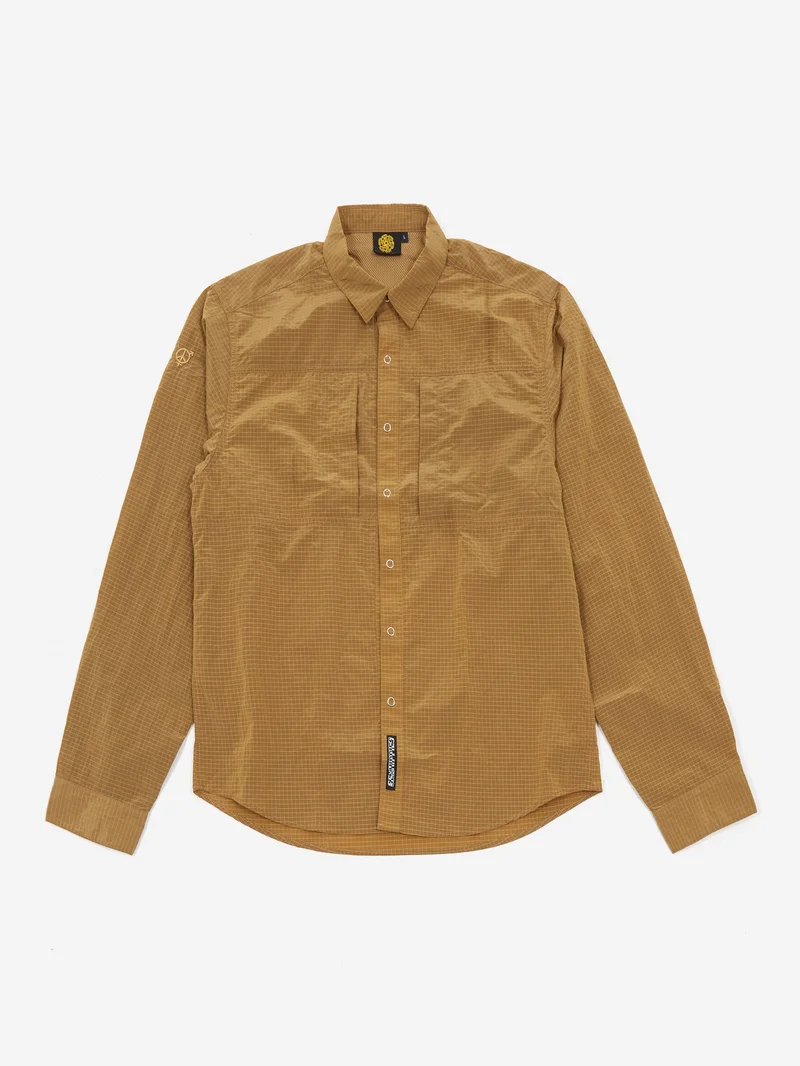 Image of Sexhippies River Snap Shirt - Bronze