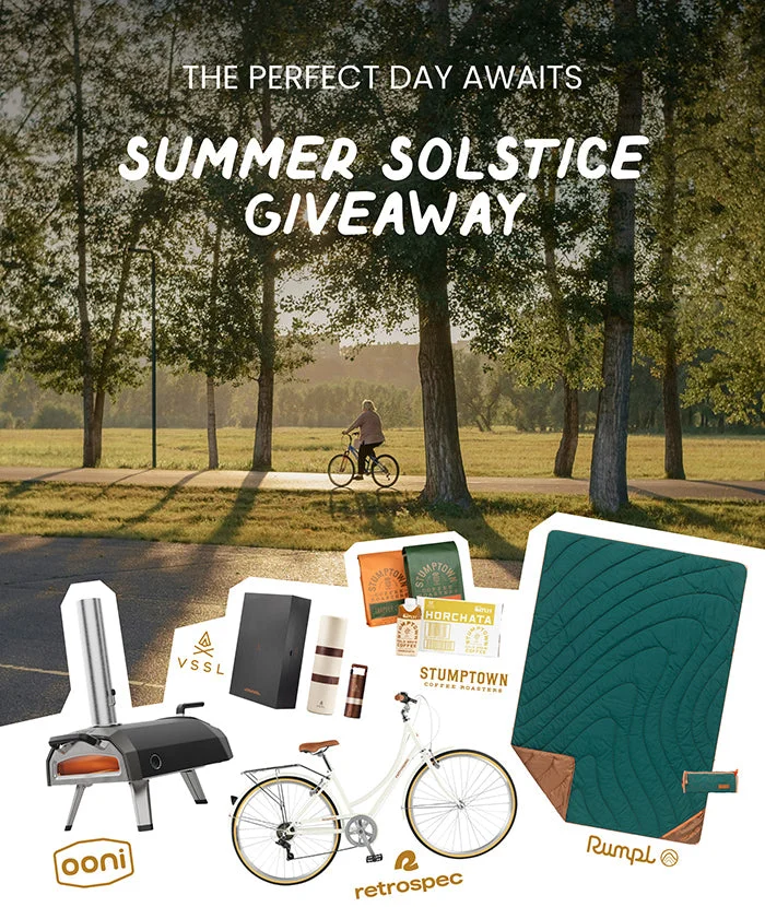 Summer Solstice Giveaway with Ooni, Rumpl, and others