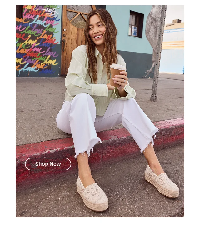 Shop Valencia Platform Espadrille - Button