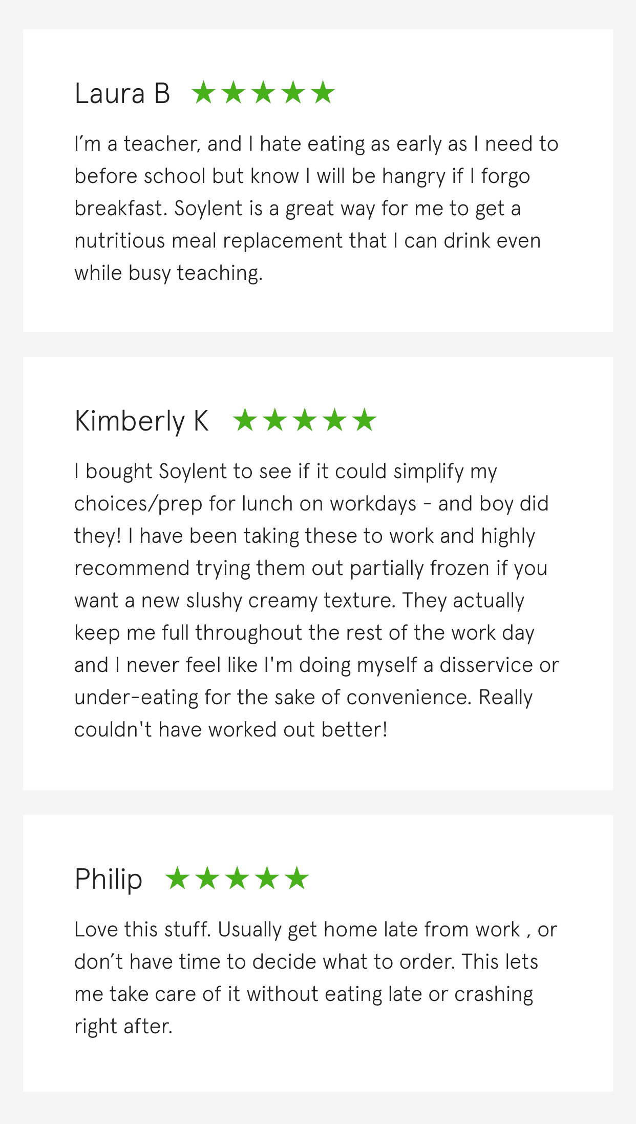 5 star reviews