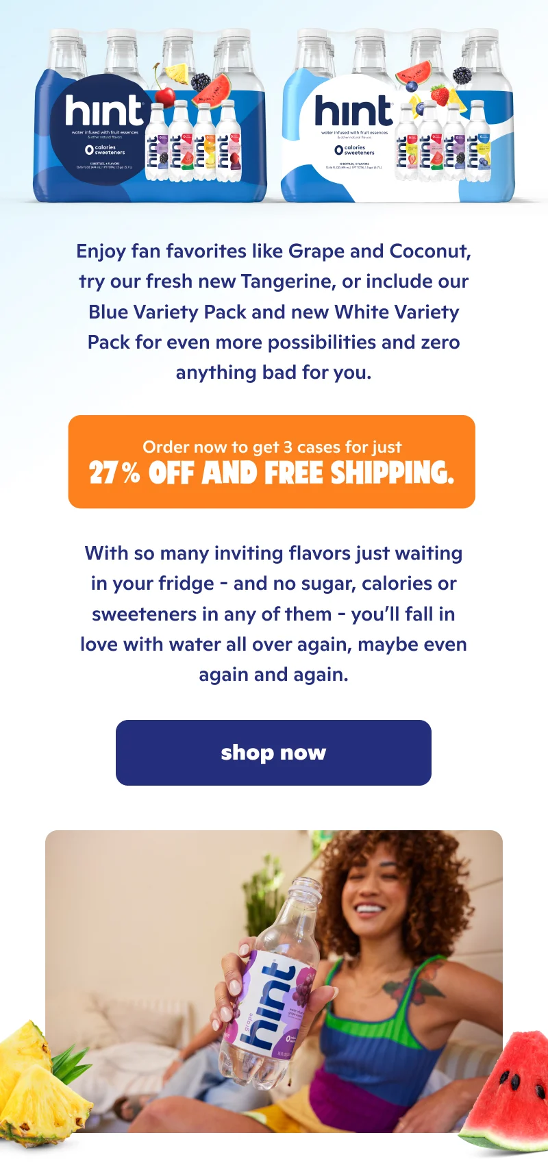 Order now to get 3 cases for just 27% off and free shipping!