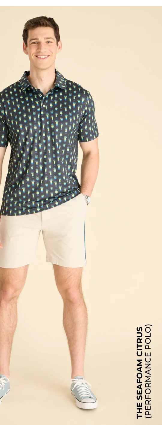 Performance Polo: The Seafoam Citrus