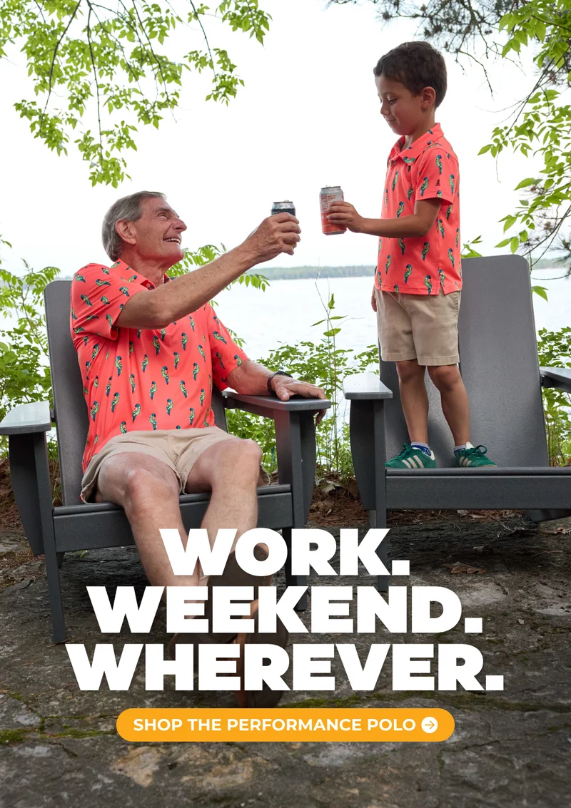WORK. WEEKEND. WHEREVER. Shop The Performance Polo.
