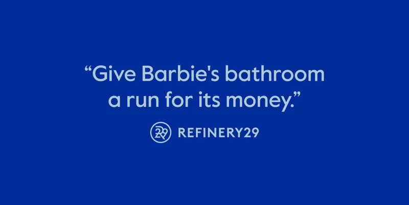 Give Barbie's bathroom a run for its money.