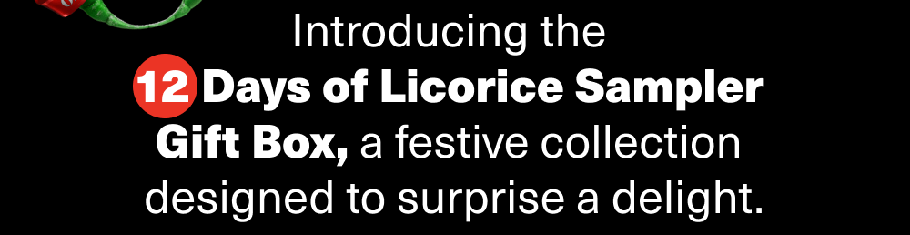 12 Days of Licorice Sampler Gift Box