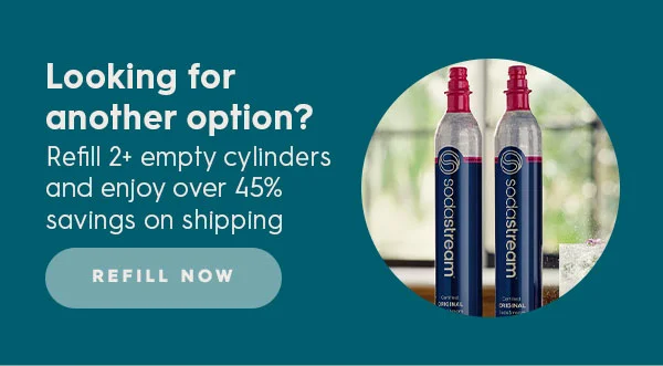 Refill 2+ empty cylinders and enjoy over 45% savings on shipping.