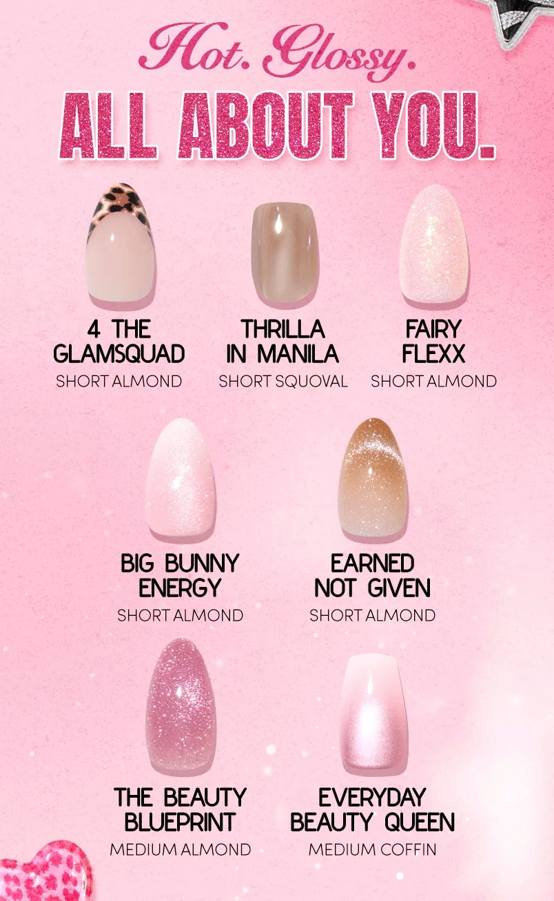 Take a look at the Glamnetic x Glamzilla collection.